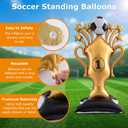5 Pcs Soccer Balloons Party Decorations Set, Extra Large Trophy & World Cup Foil Balloons for Sports Theme Soccer Supplies/Birthday/Socoer Fans Party Decorations, 2026 World Cup Games Decor