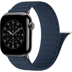 Patented Magnetic Link Sport Band Compatible with Apple Watch Bands Men 44mm 45mm 46mm 49mm 42mm 41mm 40mm 38mm Women, Nylon Sport Loop Strap for iWatch Ultra 3 2 1 SE Series 11 10 9 8 7 6 5 4 3 2 1