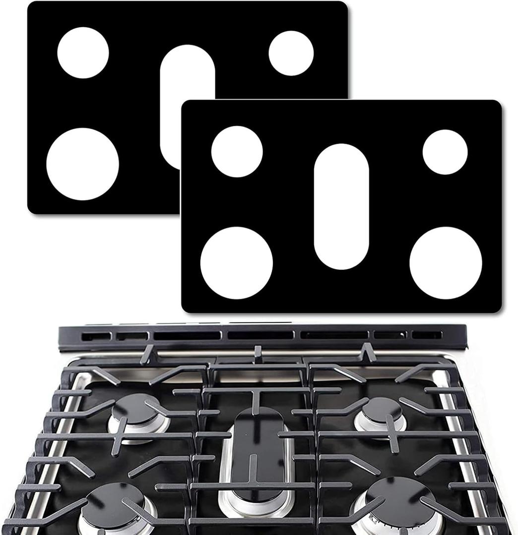 Replacement Samsung Stove Top Protectors for Samsung Gas Range Stove Mat, Non-Stick Oven Liners Mat Gas Reusable Washable Keep Stove Clean Stove Guard - 2 Pack