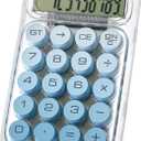 Mr. Pen- Mechanical Switch Calculator, 10 Digits, Blue Calculator, Transparent Body, Large LCD Display, Big Buttons