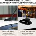 Car Shark Fin Antenna Cover - Fashionable Shark Antenna for Car Decorations,Water Resistant Antennas Cover Replacement Automotive Exterior Accessories for Cars/Hatchback