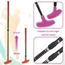 Hiboom 4 Pack Golf Putters for Men and Women Two Way Mini Golf Putter with 4 Balls Adjustable Length Kids Putter Bulk Right or Left Handed Golfers for Children Teenager Junior, 23.6-35.4 inches/ 60-90 cm