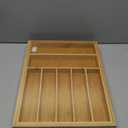 Bellsal Large Premium Bamboo Silverware Organizer - Expandable Utensil Drawer Organizer - 17"x19.6" Utensil Holder and Cutlery Tray with Grooved for Kitchen Flatware and Utensils Mother's Day Gift (Nature)