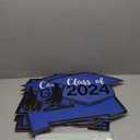 Tatuo 11 Pcs Graduation Yard Sign Decorations Congrats Graduation Lawn Signs 2025 Grad Yard Decor with 23 Stakes for Outdoor Grad Party(Simple Style,Blue)