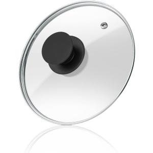 Wadaza Pan Lid 7 Inch - Tempered Glass Pot Lid - Oven Safe Replacement Glass Lid for Frying Pan Wok Pot Skillet