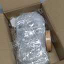 Mauproy 50 Pack Clear Plastic Gift Bags with Handles, Party Favor Bags with Ribbons and Tags, Reusable Goodie Tote Bags for Wedding Baby Shower Christmas (4.9" x 5.9" x 2.8")