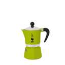 Bialetti Rainbow Moka Pot in Green, 6 Cup Stove Top Espresso Maker - Aluminum Cafetera for Ground Coffee, Italian Coffee Maker for Home Brewing
