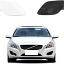 Car Front Bumper Tow Hook Cover Compatible with Volvo S60 2011 2012 2013 Trailer Cover Cap 30795007 39802519 Small Lid Towing Eye Cap Pearl White Right Passenger Side