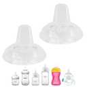 3 x XUNICUTE Sippy Spout Nipples for Philips Avent Natural Baby Bottles, My Grippy Spout Sippy Cup & Natural Trainer Sippy Cup, Soft 100% Silicone, 6m+, 2 Count
