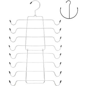 Folding Closet Bra Storage Organizer Iron Material Long-Lasting Bra Holder for Wardrobe 2 Pack