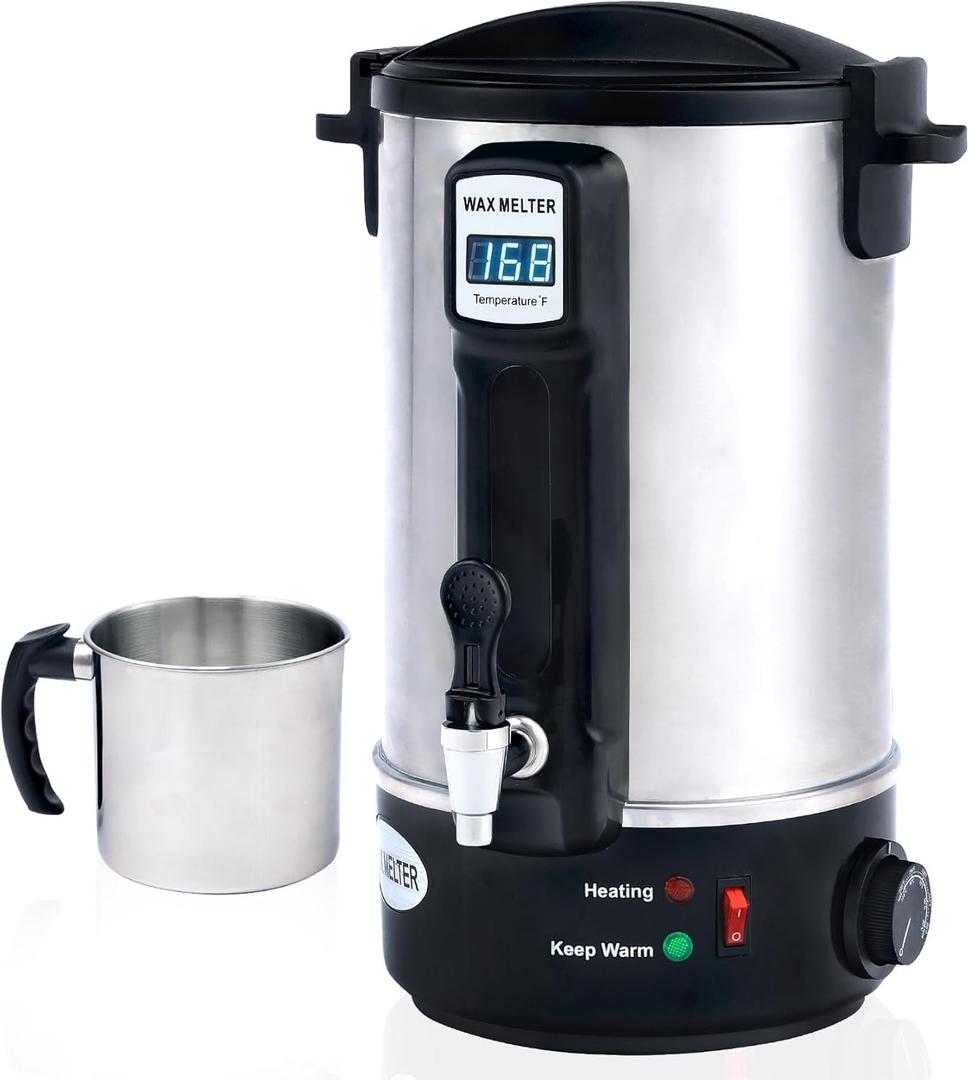 TCFUNDY Candle Making Wax Melting Pot 8.45Qts/17Lbs, Electric Non-Stick Candle Wax Melter Pot 8L, DIY Candle Making Kit for Adults, Soy Wax and Beeswax Candle Maker