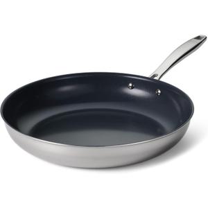 Tramontina Signature Tri-Ply Clad Stainless Steel 12-Inch Large Frying Pan
Induction-Ready Skillet, Dishwasher-Safe, NSF-Certified