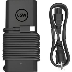 65W USB C AC Adapter Laptop Charger Compatible with Dell Latitude 3450 5520 7420 5420 5550 5450 5440 5430 5540 5530 7440 Inspiron 14 16 XPS 13 Chromebook 3100 Computer Type C Power Cord