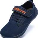 Limberun Barefoot Shoes Kids for Boys Girls Wide Toe Box Shoes Kids Sneakers Walking Shoes for Boys Girls (1.5 Wide Big Kid, Czk3001-blue/Orange)