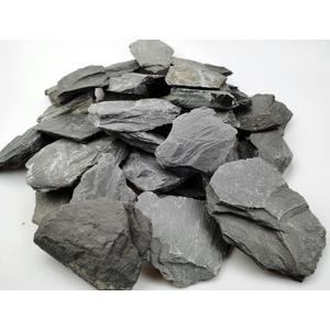 Voulosimi Natural Slate Rocks PH Neutral Stone Perfect Rocks for Aquariums, Landscaping Model,Tank Decoration,Amphibian Enclosures (3.5 LB, 5-7 inch)