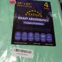 4 Pack 36” x 54” Extra Heavy Absorbency Washable Underpads, Waterproof Quick Drying Nursing Incontinence Reusable Washable Bed Pee Pads for Dogs, Diaper Changing & Adults, Green