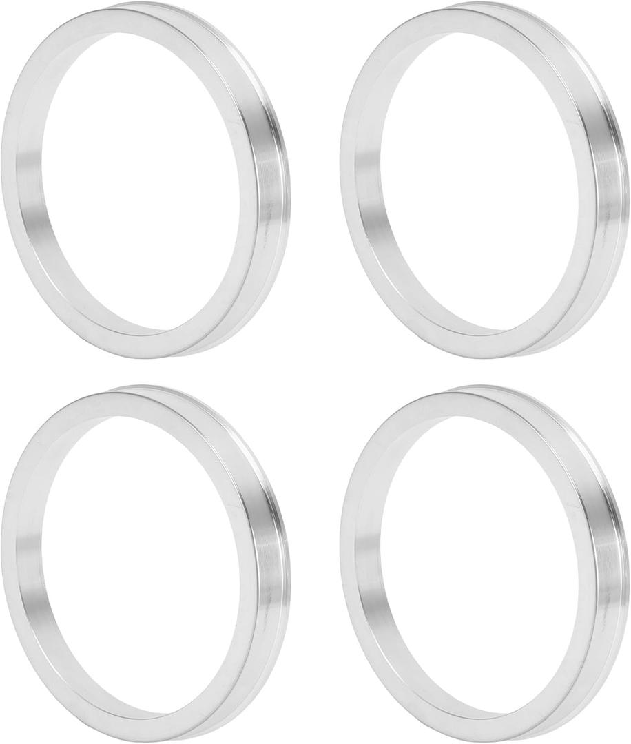 Car Wheel Hub Centric Rings OD 78.1mm to ID 67.1mm Wheels Center Shaft Shock Absorbing Hubrings Aluminium Alloy Silver Tone Durable