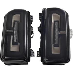 2PCS Car LED Taillight Tail Light Compatible With Bronco 2021 2022 2023 LED Rear Running +Brake+ Reverse + Dynamic Turn Signal Light(High Configuration,2PCS Smoke)
