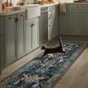 Runner Rug Washable Kitchen Runner: 2'x 6' Hallway Runner Rugs Stain Resistant Non Slip Low Pile Soft Carpet Runners for Hallways Bedroom Entryway Indoor Beside Bathroom Laundry Room Farmhouse