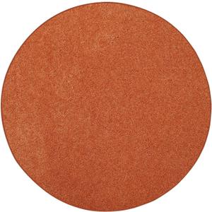 Ambiant Broadway Collection Solid Color Area Rugs Orange - 2' Round, Indoor, Stain Resistant, Perfect for Living Room, Bedroom, Dining Room, Entryway, Doorway, Pet & Kids Friendly Rug, Wedding