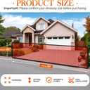 Soulchen Driveway Net for Kids Safety, 36 ft W x 40 in H Heavy-Duty Red Net Fence Gate Mesh Outdoor Yard Driveway Guard for Stop Balls, Protect Toddlers and Dogs Safety