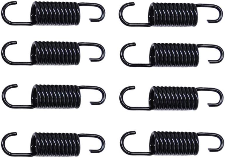 2-1/4 inch (Pack of 8) Overall Length Furniture Springs Replacement Part for Recliner Sofa Couch Bed, Black (11 Turns)