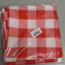 Hiasan Red and White Checkered Tablecloth Rectangle - Stain Resistant, Waterproof and Washable Plaid Table Cloth for Picnic, Holiday Dinner and Kitchen, 60 x 120 Inch