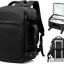 VGCUB Travel Backpack for Women Men Large Work Gym Frontier Airlines Personal Item Bag Business Airport Lightweight Daypack Carry on Flight Approved Airplane Backpack Mochilas de Viaje Black