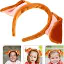 Minkissy Puppy Dog Ears Headband Puppy Ears Hairband for Women Men Halloween Animal Dress up Costume Accessory for Cosplay Dog-Ears Hair Hoop