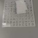 Nolia Stencil Set for Baby Shower Blocks - 100 Reusable Letter, Number & Icon Stencils for Decorating Wooden Baby Blocks, Easy Guest Activity & Keepsake Add-On