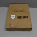 Nature Smile Solid Lotus Wood Deluxe Wooden Pants Hangers Bottom Hanger Jeans Hanger Skirt Hanger with 2-Adjustable Clips Anti-Rust Hook Pack of 10 (Natural)