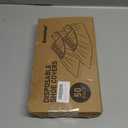 Recyclable Shoe Covers Disposable - Black Shoe Covers for Indoors,50Pcs Booties for Shoe cover, Fits Up To 11 US Men and 13 US Women Size, Recyclable Non-Woven Fabric (Black Set of 50(XL))