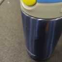 Contigo Autospout Water Bottle with Straw 13 oz Blue Poppy/Glacier