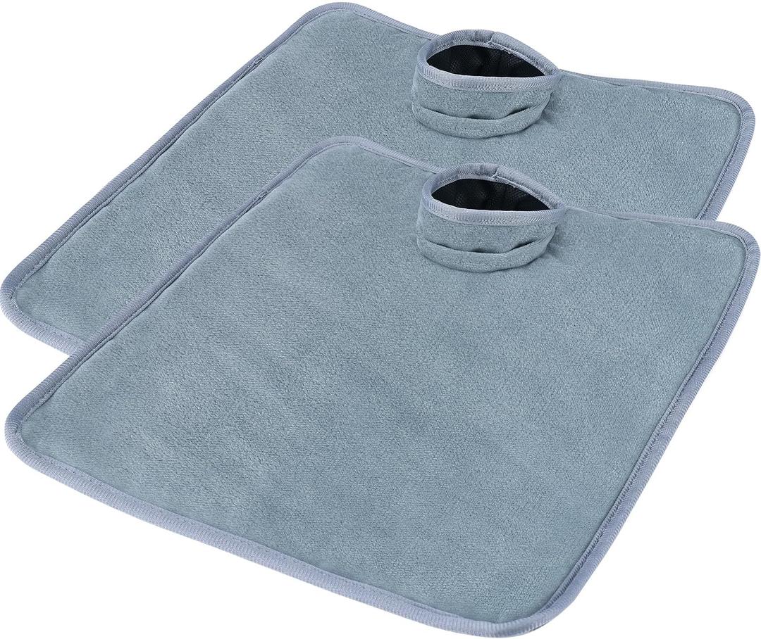 Car Seat Protector for Potty Training, 2 Pack Waterproof CarSeat Liner Toilet Training for Baby Infant Toddler, Dry Seat Piddle Pads Cover for Strollers (Gray)