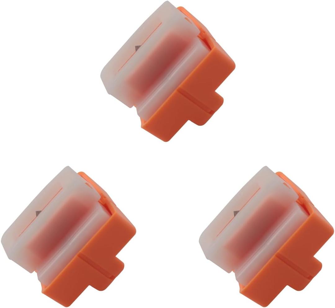 3PCS A4 Paper Cutter Bits Plastic Bi-Directional Paper Cutter Replacement Blades Orange Secure Invisible A3 A5 Paper Cutter Cutter Spare Bits for Printing Paper Photo Paper Copperplate Paper
