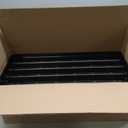 IRIS USA 5-Shelf Light Duty Plastic Storage Shelves, 250lb Capacity, 64" H x 24" W x 12" D, Medium Modular Shelving Unit Storage Organizer for Bathroom, Laundry, Garage & Home, Storage Rack - Black