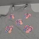  US Flag USA Girl Womens Racerback Tank Top XL