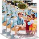 5x7 Acrylic Picture Frame, 3 Pack Double-Sided Clear Acrylic Picture Frames, T Shape Self-Standing Photo Frame for Desktop Display