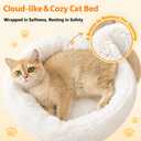 Modern Cat Tree for Indoor Cats Large Adult, 36in H Cat Tree Tower with Scratching Posts, Cozy Cat Bed Cave, Washable Cushions, Dangling Balls, Play&Nap Cat House Condo for All Breeds, Brown