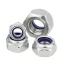 BOLDGNAITE 20Pcs M10 Lock Nuts, 304 Stainless Steel Nylon Insert Locknuts, Vibration & Corrosion Resistant, Self-Locking Hex Nuts for Automotive, Machinery & DIY