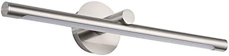 JUSHENG Picture Lights for Wall 24.21" Inch, Brushed Nickel Metal Gallery Light Picture Lighting, Artwork Lighting Display Light 12W, Hardwired Connection, 3000K Warm White 110V AC