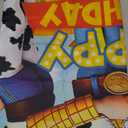 W-J Happy Birthday Backdrop Cartoon for Toy Inspired Story Birthday Party Supplies Kawaii Background for Boys Girls,Happy Birthday Banner Backdrop for Kids Party Decorations(5x3ft).