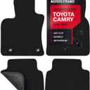 Floor Mats for Toyota Camry 2018 2019 2020 2021 2022 2023 2024 - Custom 3D Fit - 1st and 2nd Row Set - Anti-Slip Backing - Premium Carpet Mat - All Weather Car Liner Floormats