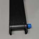 13 Row AN10 10AN Transmission Oil Cooler Kit Stacked Plate With 6AN 8AN Adapter Universal Engine Transmission British Radiator Oil Cooler Condenser Aluminium Alloy Black