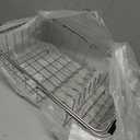 Dish Drainer Rack in Sink Adjustable, Expandable 304 Stainless Steel Metal Dish Drying Rack Organizer with Stainless Steel Utensil Holder Over Inside Sink Counter, Rustproof (Small14.17*9.45*5.12 Inches)