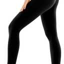 SINOPHANT High Waisted Leggings for Women - Full Length Capri Buttery Soft Yoga Pants for Workout Athletic (Small-Medium, Black)