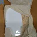 AuldHome Design Rectangular Tissue Box Cover (Enamel/Mango Wood); Minimalist Scandinavian Decor White Oblong Tissue Holder