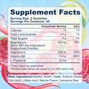 Magnesium Bisglycinate Gummies 400mg Chelated Magnesium with Vitamin D3 B6 and L-Theanine Sleep Support Calm, Muscle Relaxation Bone Health, 90 Gummies| 45 Day Supply, Lemon Raspberry Flavor, Best Before: 04/16/2028