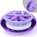 SHARLOVY Purple Shower Steamers Tray, Big Suction Cup Shower Steamer Tablet Holder Dish for Long Lasting Use, Flake Bath Bombs Container, Adornment Household Supply Car Decoration Yoga Decor