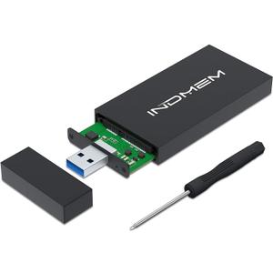 mSATA to USB 3.0 Enclosure, External SSD Adapter Case for 30x30mm & 50x30mm mSATA SSDs (No Cable Needed)